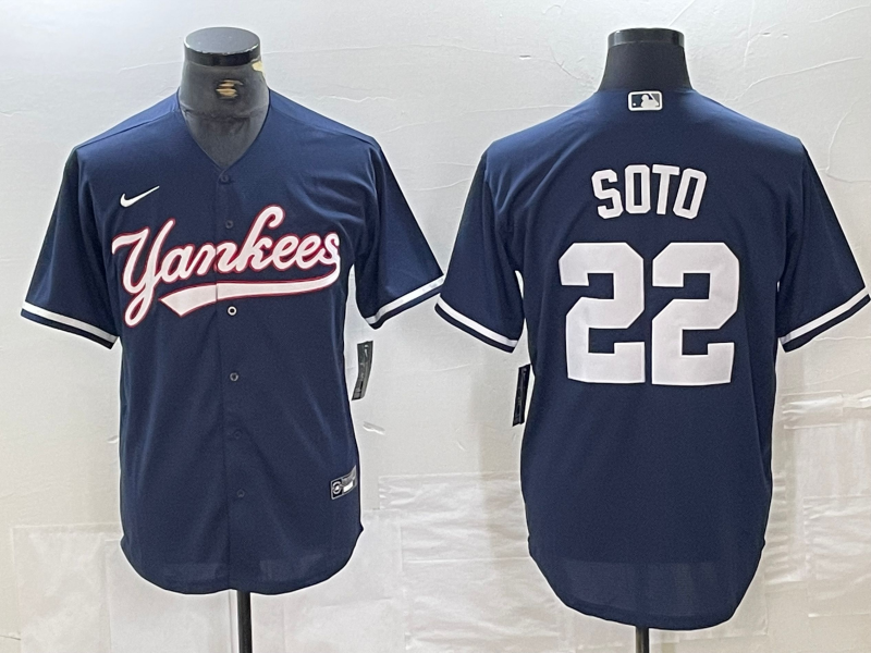 Men's New York Yankees Juan Soto #22 Navy Limited Jersey